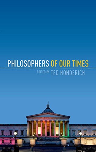 Philosophers Of Our Times 1st Edition Honderich Ted
