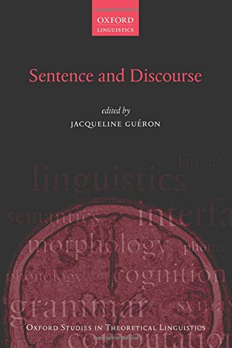 Sentence And Discourse 1st Edition Guron Jacqueline