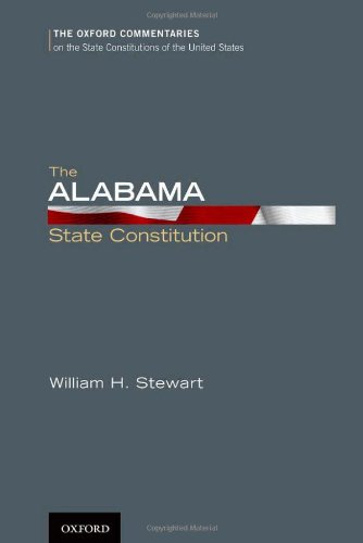 The Alabama State Constitution 1st Edition Patterson Donald Stewart