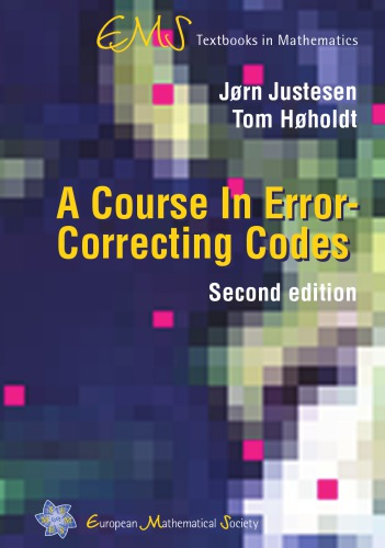 A Course In Errorcorrecting Codes Second Jrn Justesen Tom Hholdt