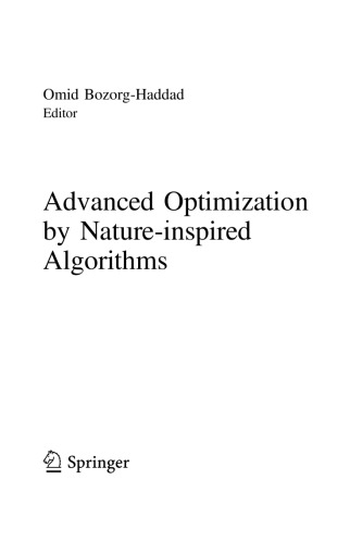 Advanced Optimization By Natureinspired Algorithms Omid Bozorghaddad