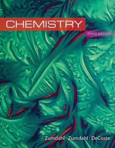 Chemistry 10th Edition Steven S Zumdahl Susan A Zumdahl Donald J Decoste