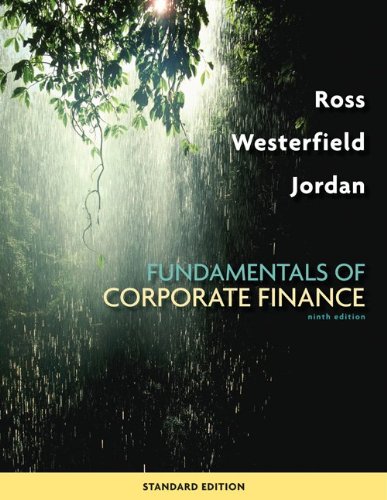 Fundamentals Of Corporate Finance Standard Edition 9th Edition Stephen Ross