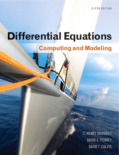 Differential Equations Computing And Modeling 5th Ed C Henry Edwards