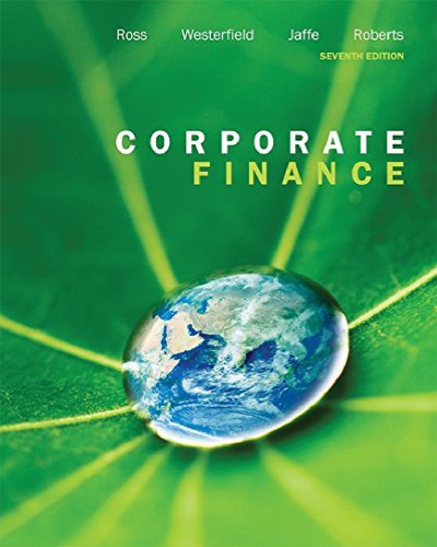 Corporate Finance 7th Canadian Ross Westerfield Jaffe