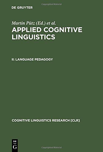 Applied Cognitive Linguistics Language Padagogy Reprint 2012 Ed Martin Ptz