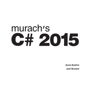 Murachs C 2015 6th Edition Anne Boehm Joel Murach