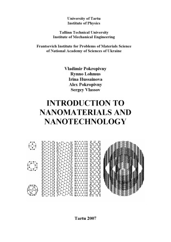 Introduction To Nanomaterials And Nanotechnology Vladimir Pokropivny