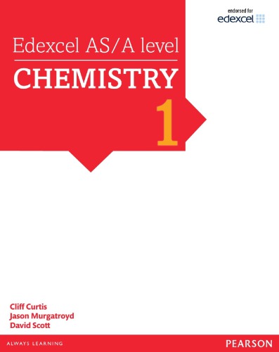Edexcel Asa Level Chemistry Book 1 Cliff Curtis Jason Murgatroyd