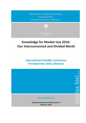 Knowledge For Market Use 2016 Our Interconnected And Divided World Various Authors