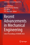 Recent Advancements In Mechanical Engineering T S Sudarshan