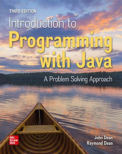 Introduction To Programming With Java 3rd Edition John Dean Ray Dean