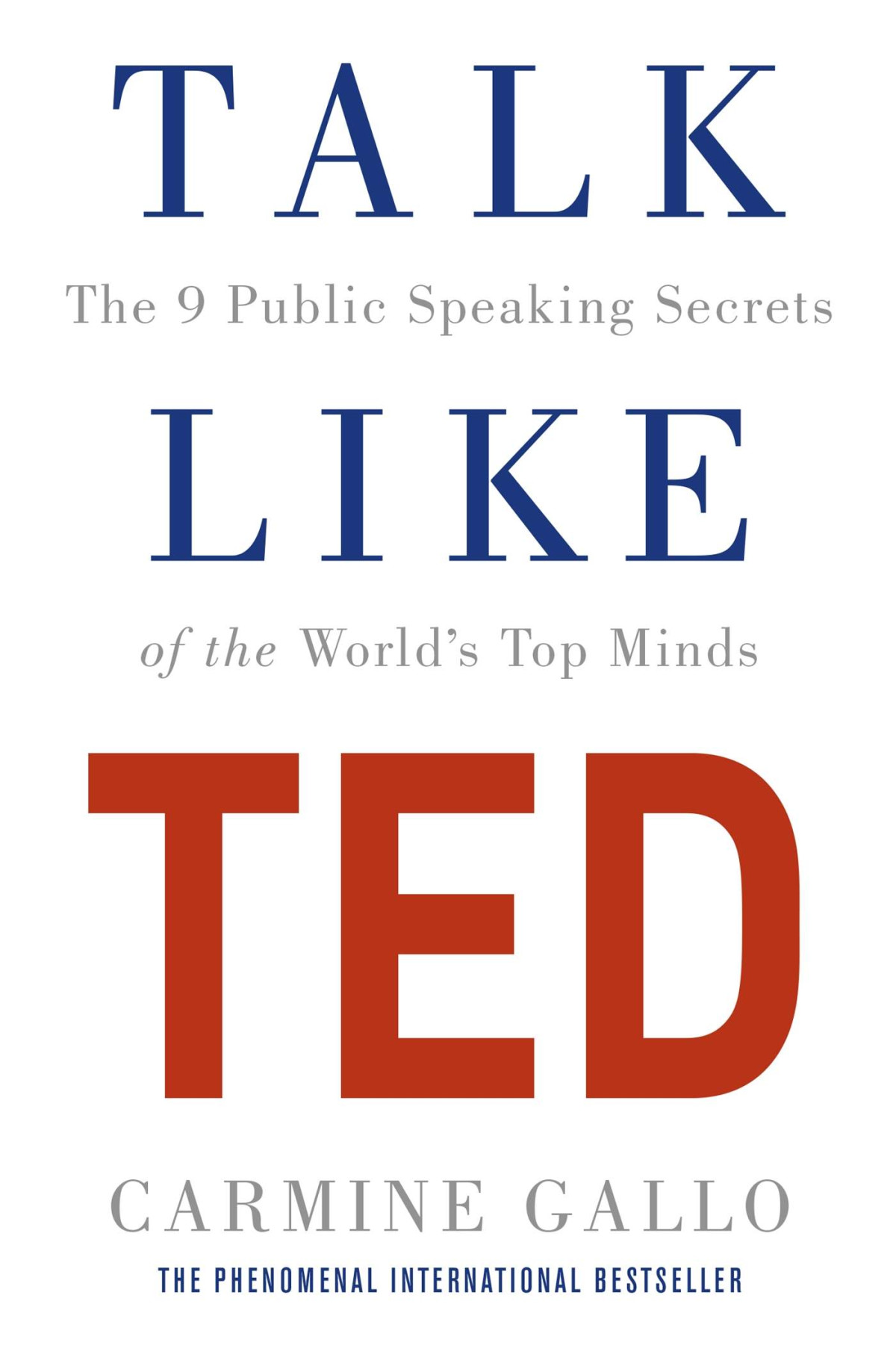 Talk Like Ted The 9 Public Speaking Secrets Of The Worlds Top Minds Carmine Gallo