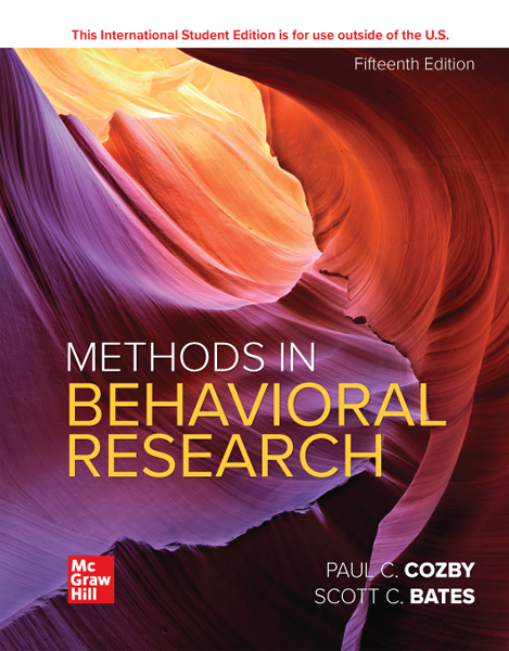 Methods In Behavioral Research Cozby