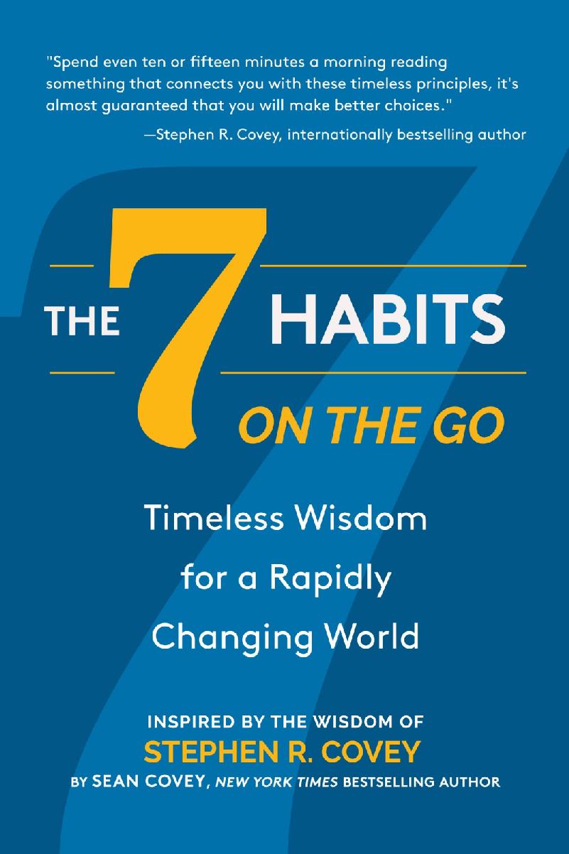 The 7 Habits On The Go 4th Edition Sean Covey