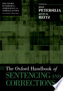 The Oxford Handbook Of Sentencing And Corrections Illustrated Joan Petersilia