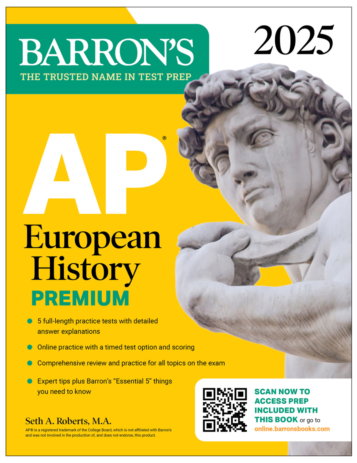 Ap European History Premium 2025 Prep Book With 5 Practice Tests Comprehensive Review Online Practice Seth A Roberts