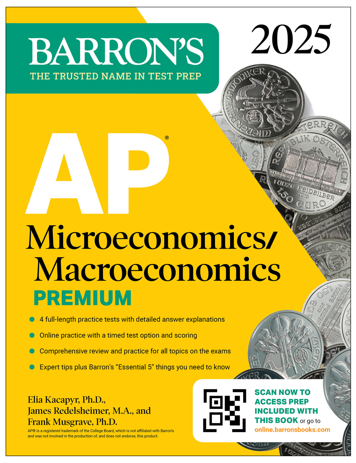 Ap Microeconomicsmacroeconomics Premium 2025 4 Practice Tests Comprehensive Review Online Practice Frank Musgrave
