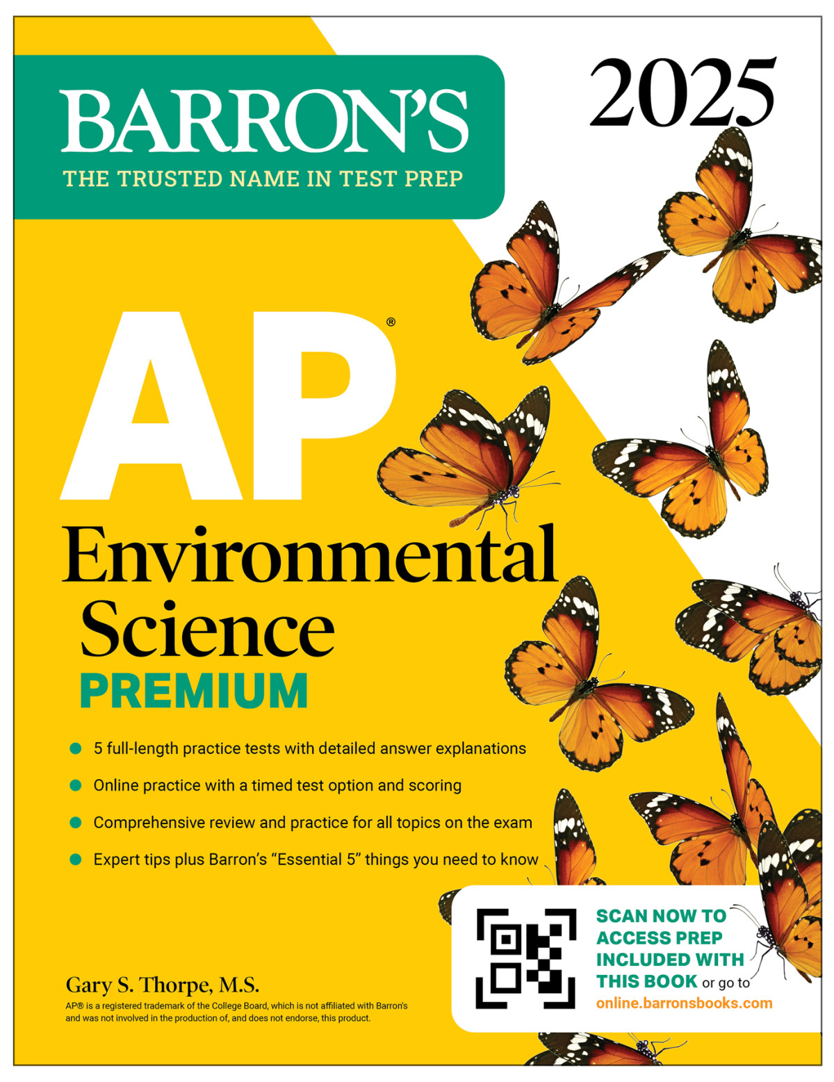 Ap Environmental Science Premium 2025 5 Practice Tests Comprehensive Review Online Practice Gary S Thorpe