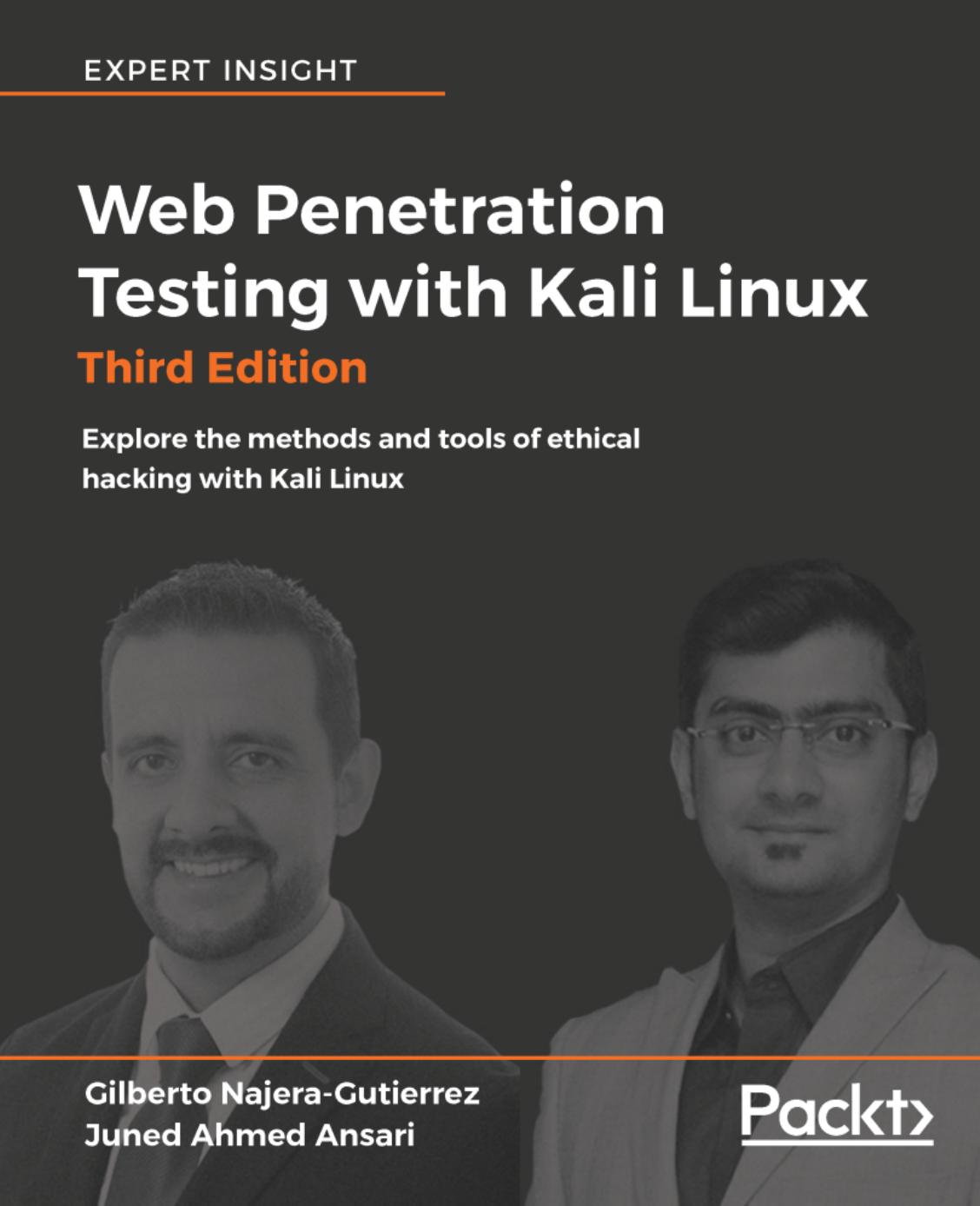Web Penetration Testing With Kali Linux 3rd Edition Gilberto Najeragutierrez