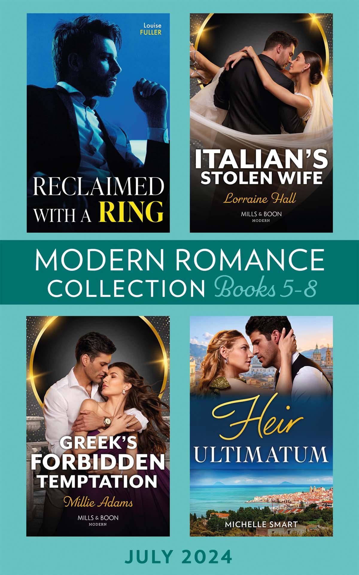 Modern Romance Collection July 2024 Books 58 Louise Fuller Lorraine Hall Millie Adams Michelle Smart