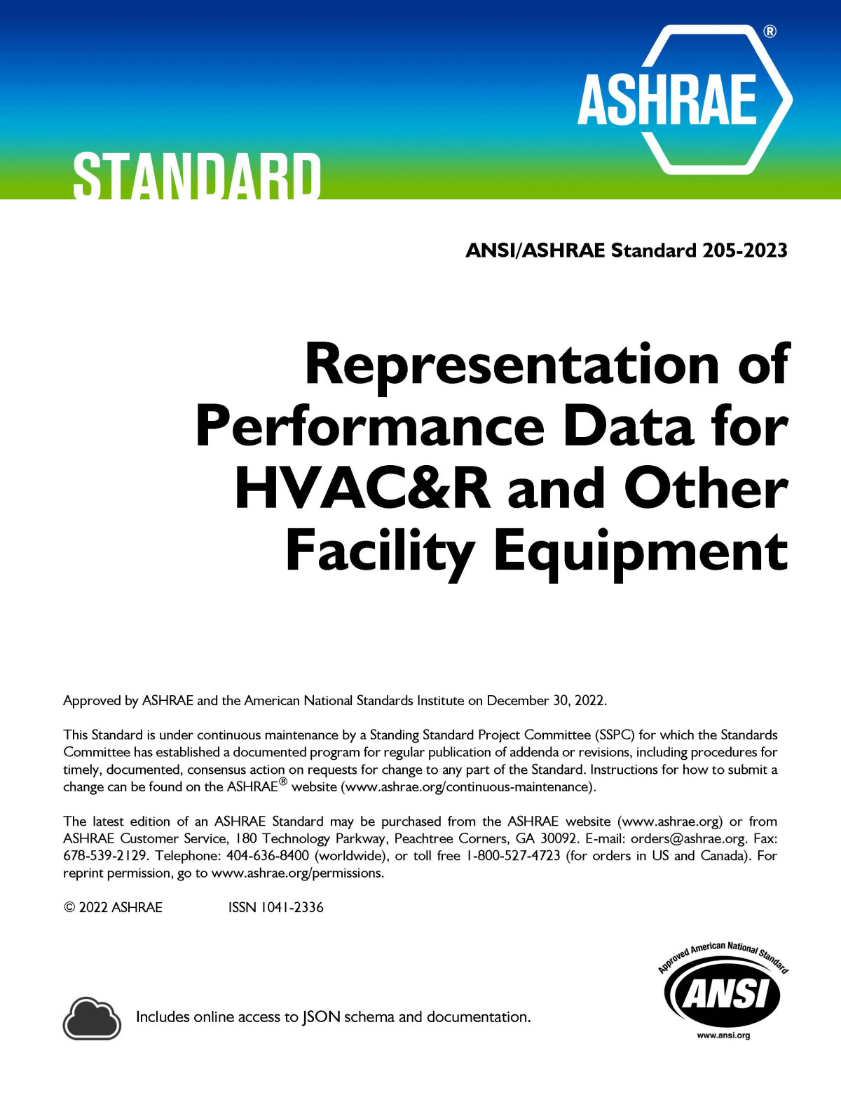 Ansiashrae Standard 2052023 Representation Of Performance Data For Hvacr And Other Facility Equipment Ashrae
