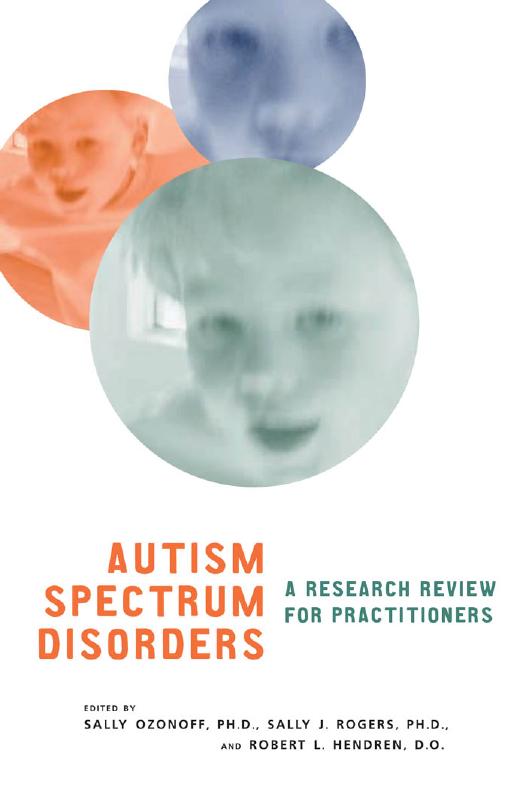 Autism Spectrum Disorders A Research Review For Practitioners 2nd Edition Sally Ozonoff