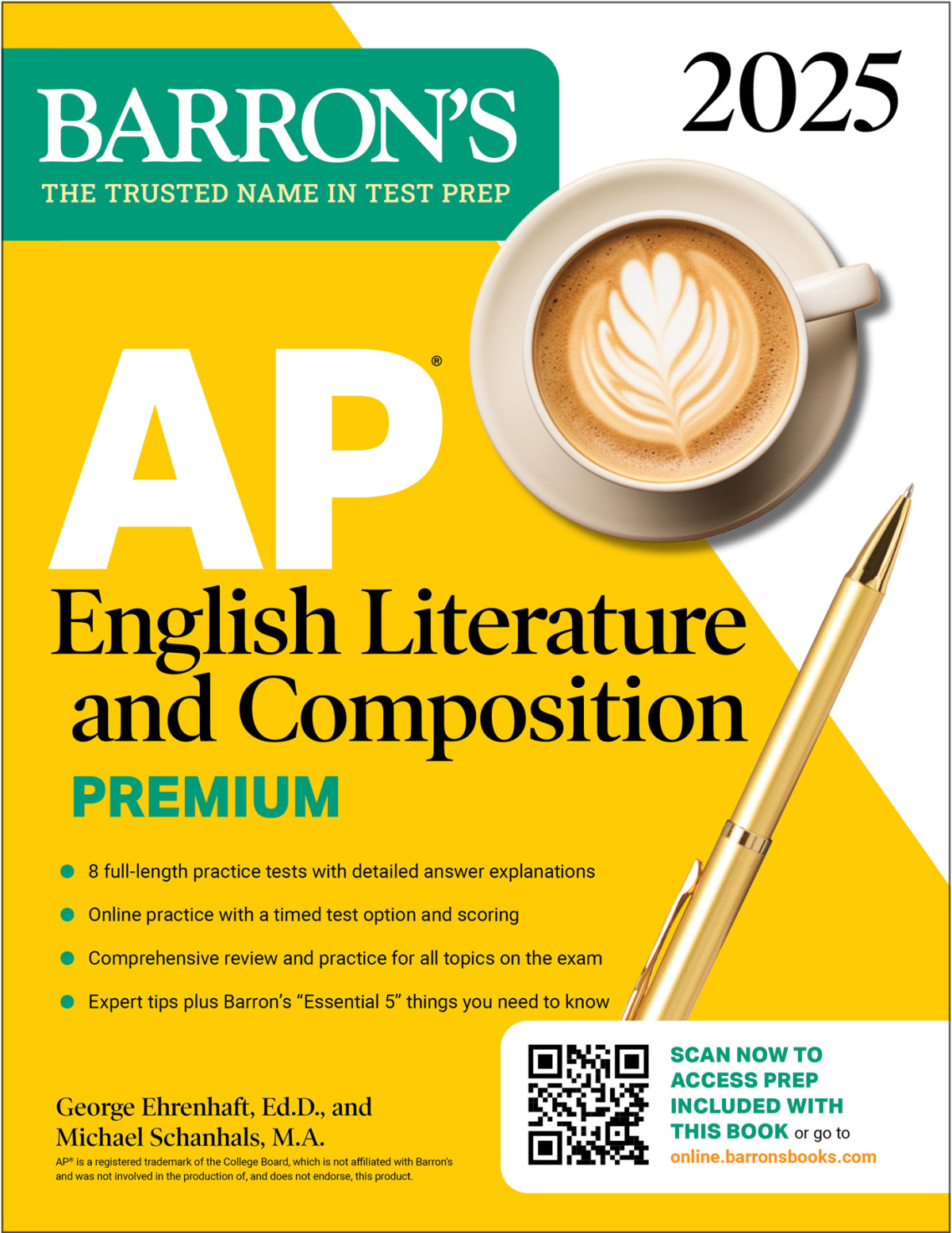 Ap English Literature And Composition Premium 2025 Prep Book With 8 Practice Tests Comprehensive Review Online Practice George Ehrenhaft