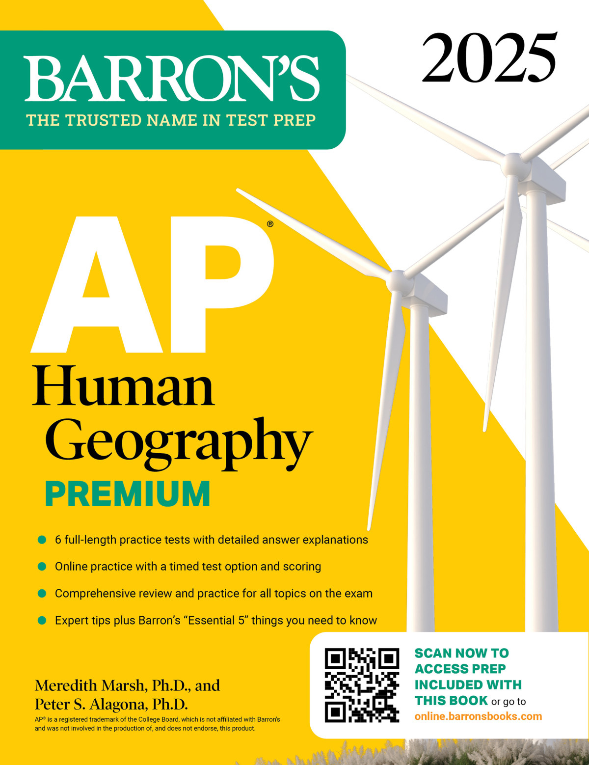 Ap Human Geography Premium 2025 6 Practice Tests Comprehensive Review Online Practice Meredith Marsh Peter S Alagona