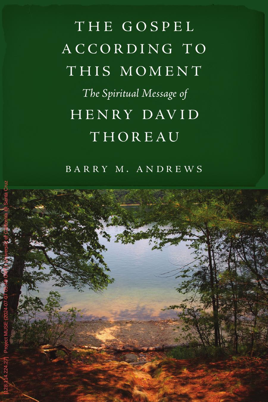 The Gospel According To This Moment Barry M Andrews