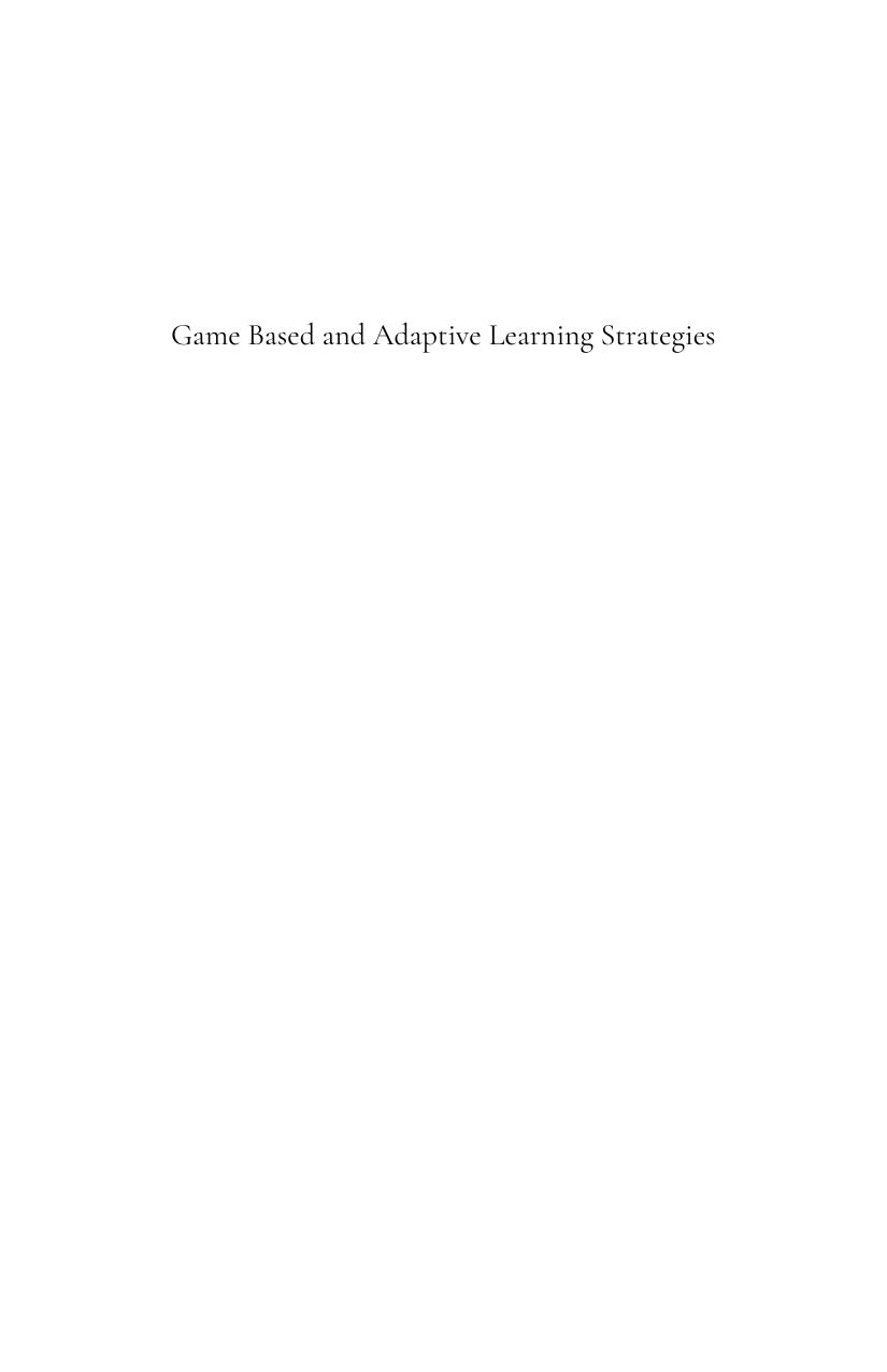 Game Based And Adaptive Learning Strategies