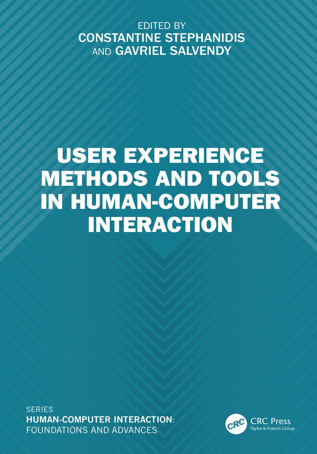 User Experience Methods And Tools In Human Computer Interaction Constantine Stephanidis