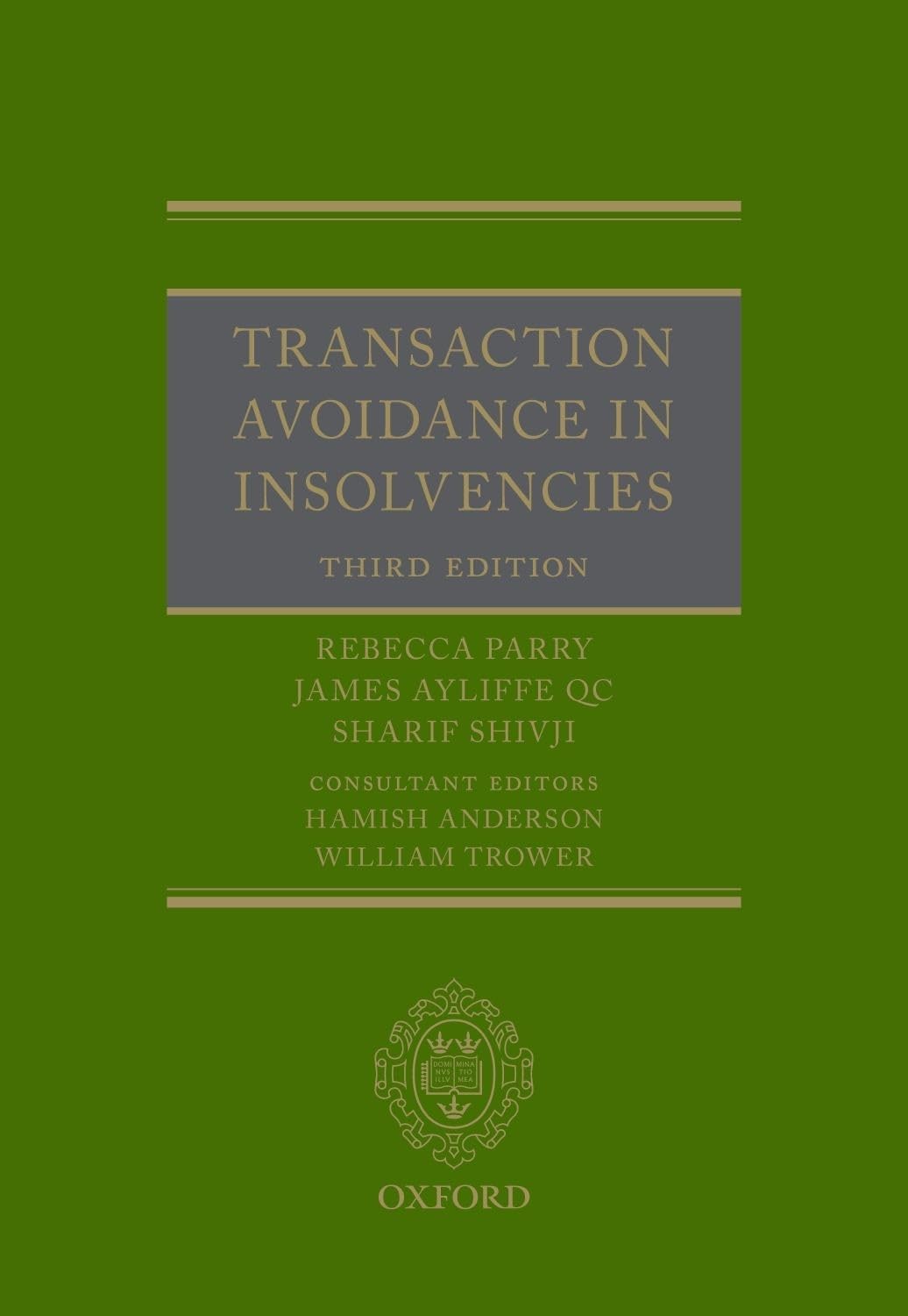 Transaction Avoidance In Insolvencies 3rd Edition Rebecca Parry