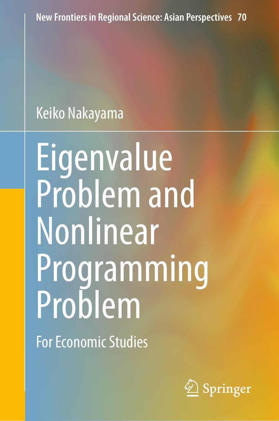 Eigenvalue Problem And Non Linear Programming Problem Unknown