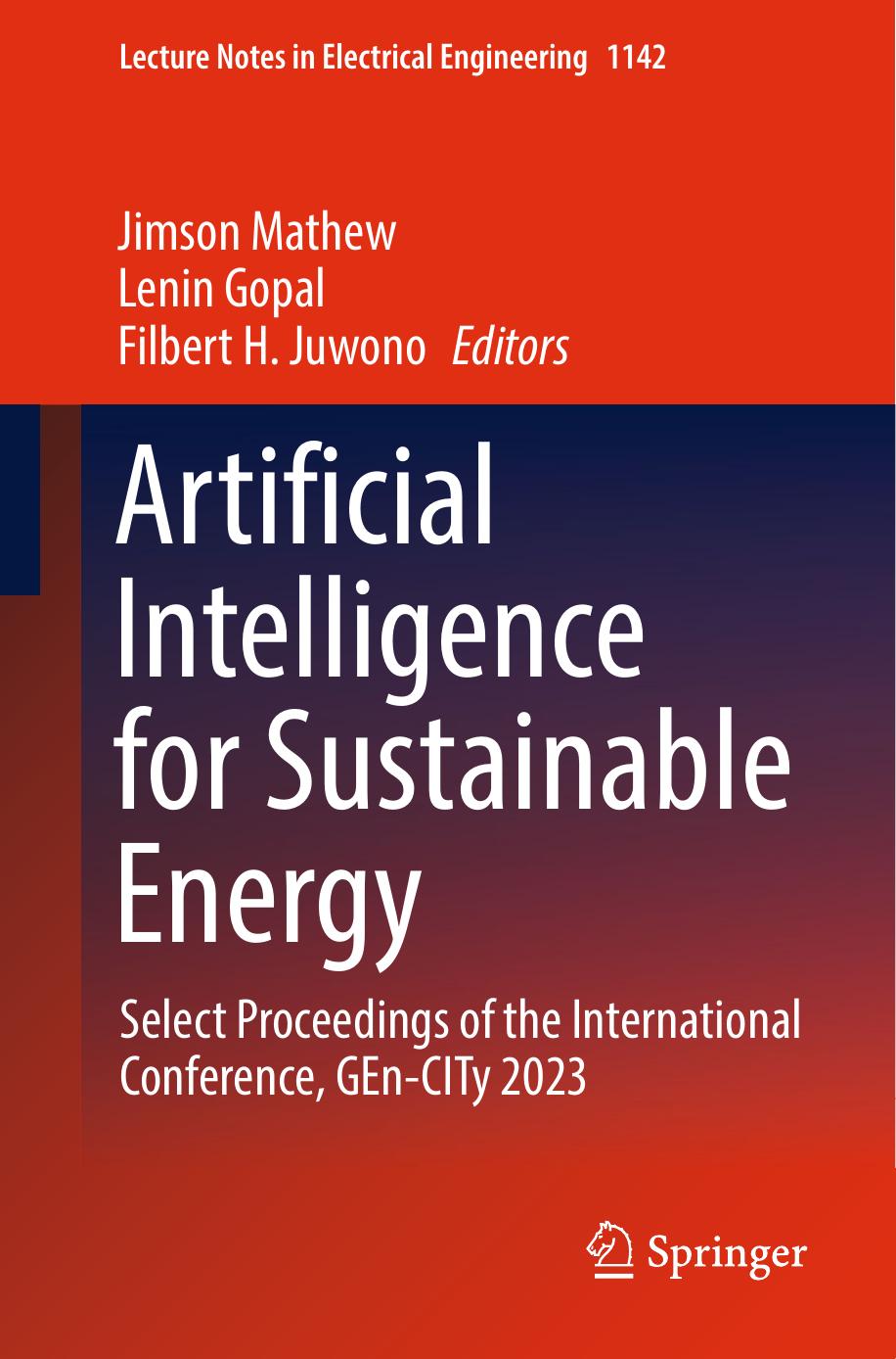 Artificial Intelligence For Sustainable Energy 1st Edition Jimson Mathew