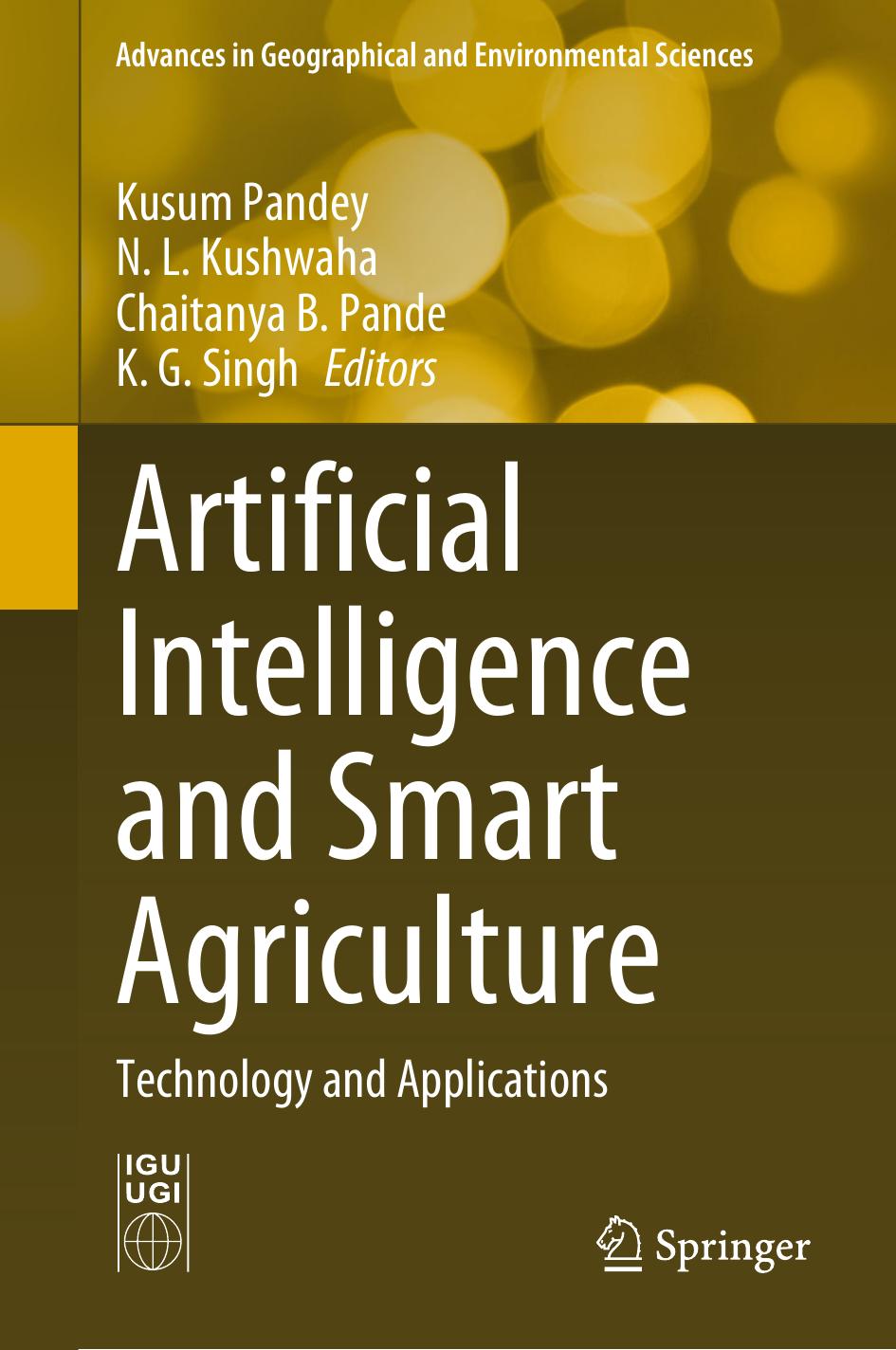 Artificial Intelligence And Smart Agriculture Technology And Applications Kusum Pandey