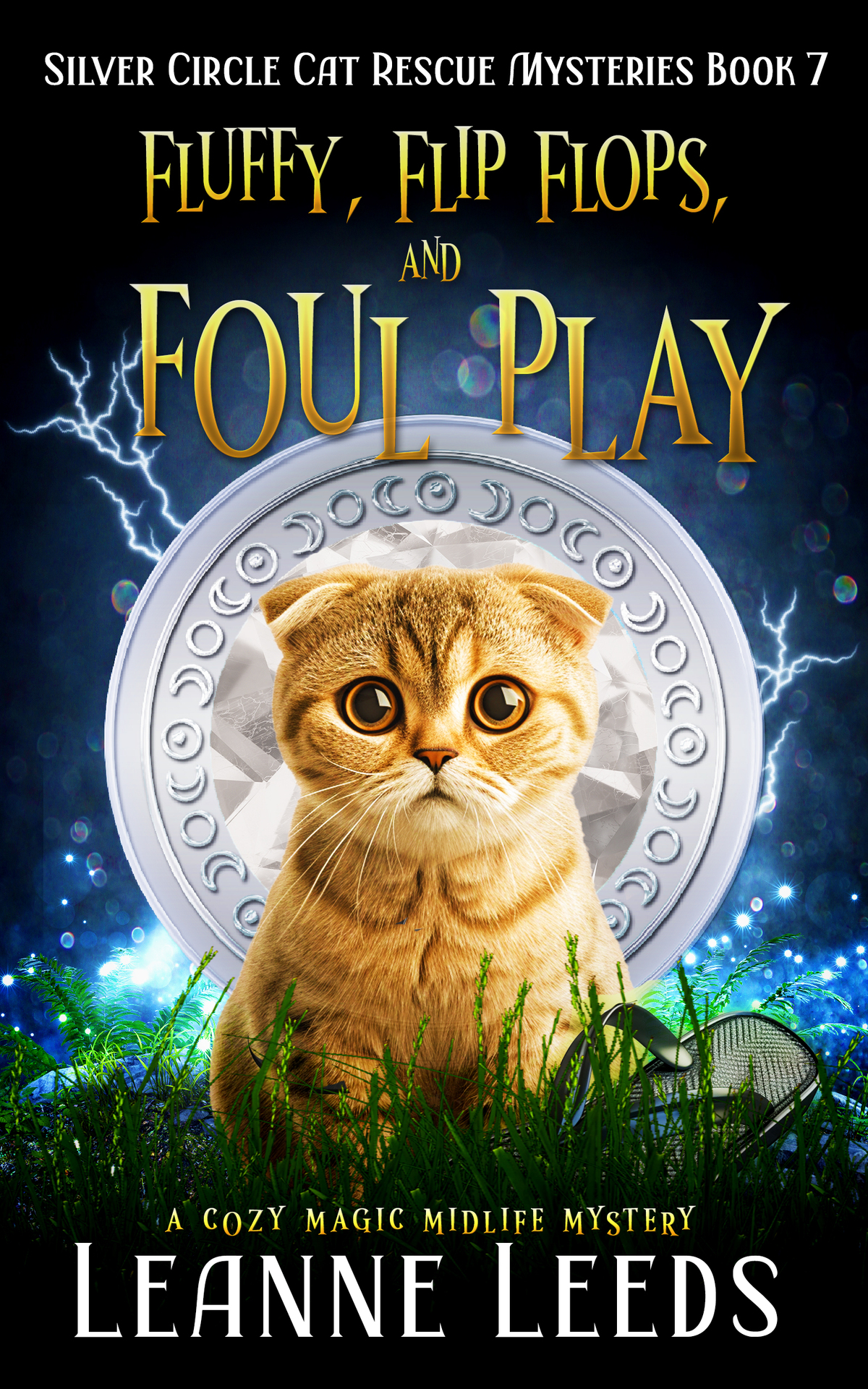 Fluffy Flip Flops And Foul Play A Cozy Magic Midlife Mystery Silver Circle Cat Rescue Mysteries Book 7 Leanne Leeds
