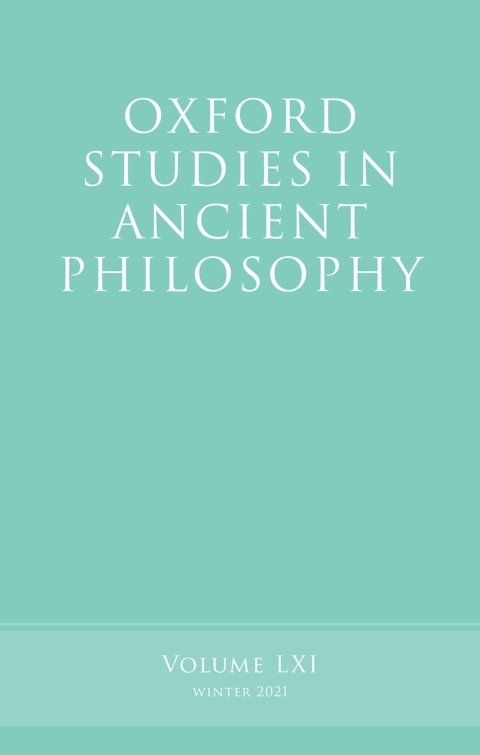 Oxford Studies In Ancient Philosophy Volume 61 2nd Edition Victor Caston