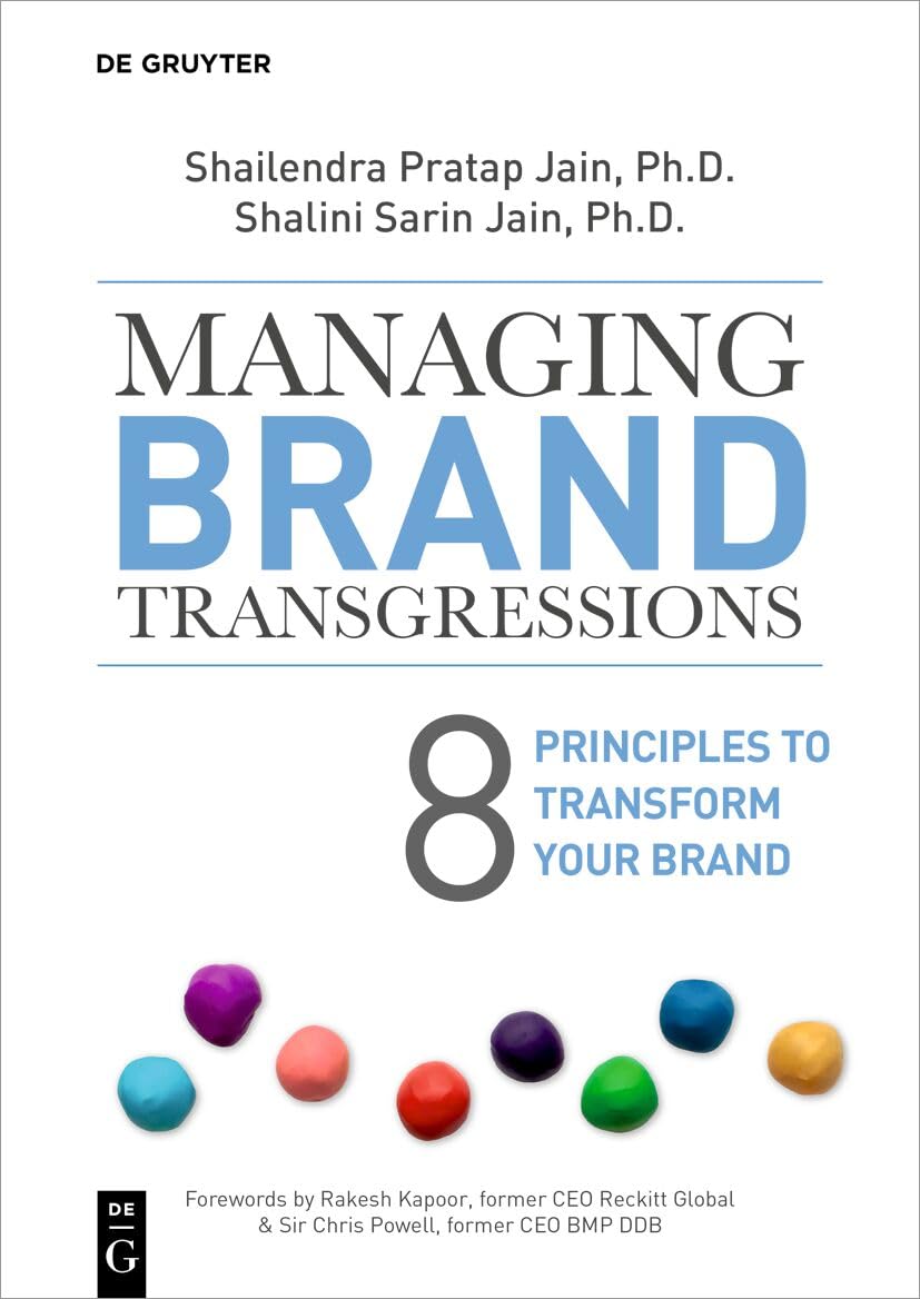 Managing Brand Transgressions 8 Principles To Transform Your Brand 1st Edition Shailendra Pratap Jain