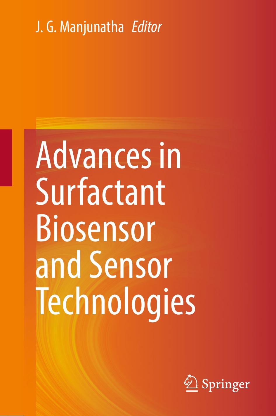 Advances In Surfactant Biosensor And Sensor Technologies 2024th Edition J G Manjunatha