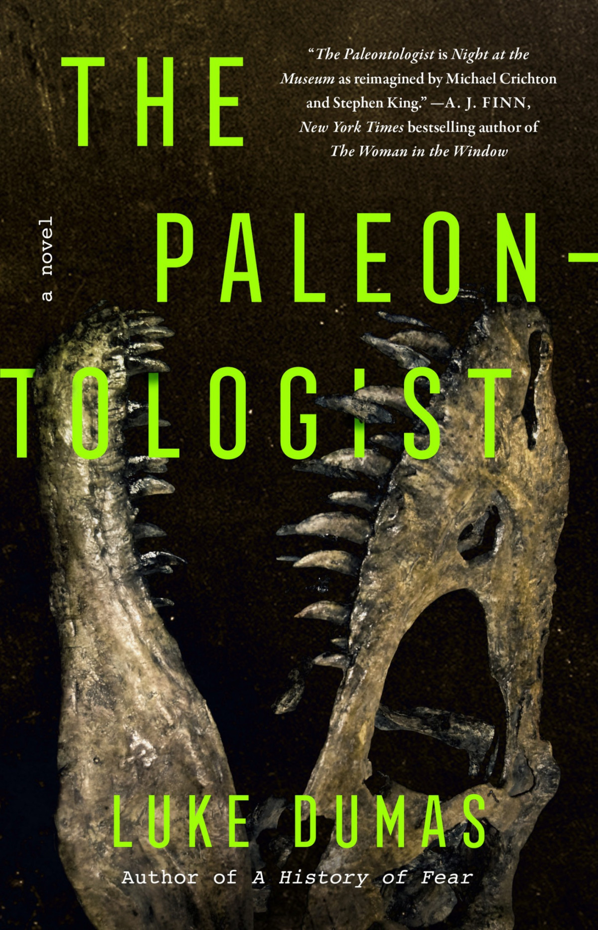 The Paleontologist A Novel Luke Dumas
