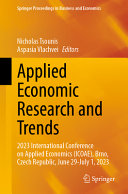 Applied Economic Research And Trends 2023 International Conference On Applied Economics Icoae Brno Czech Republic June 29july 1 2023 Nicholas Tsounis