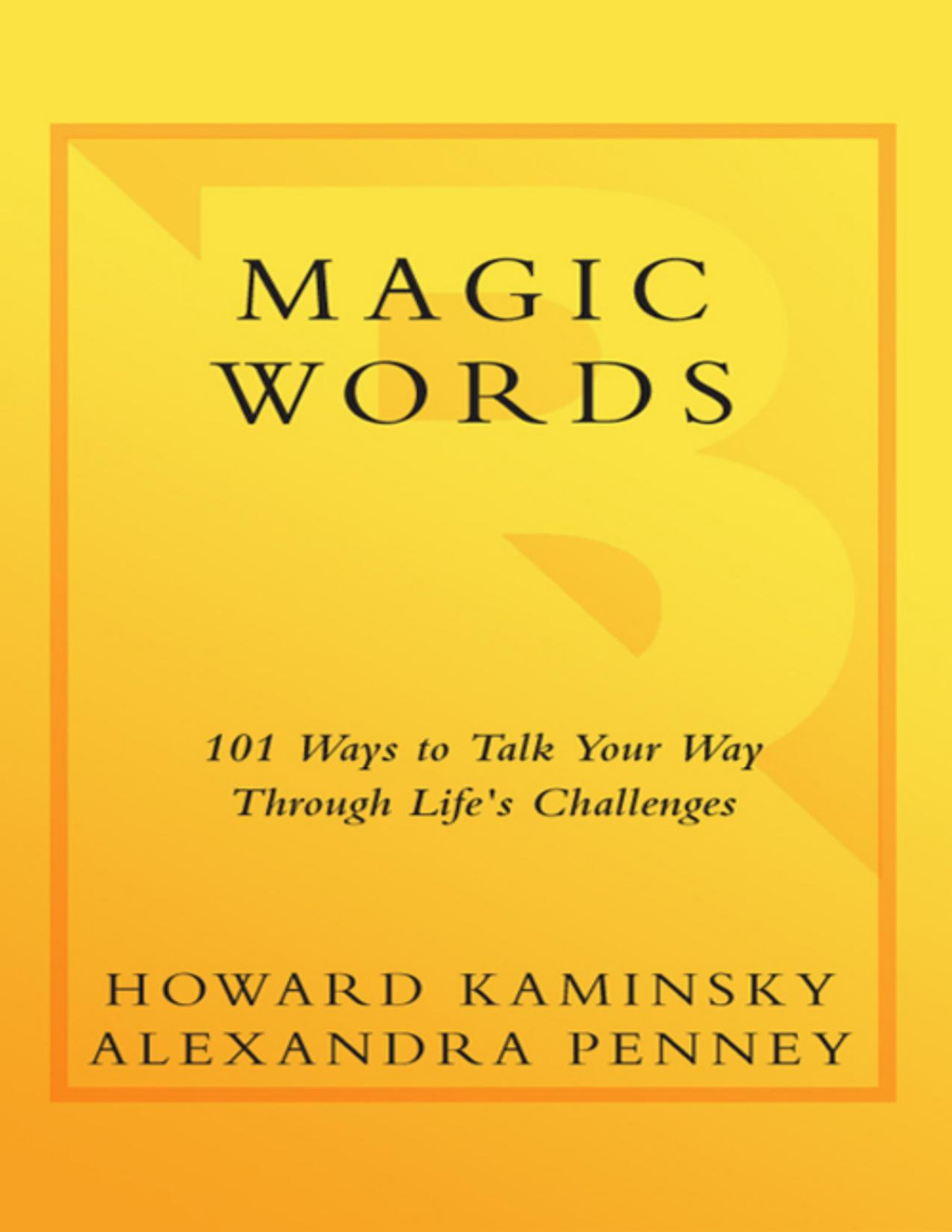 Magic Words Howard Kaminsky