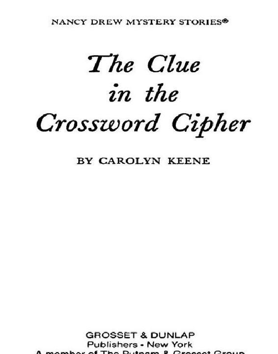 The Clue In The Crossword Cipher Carolyn G Keene