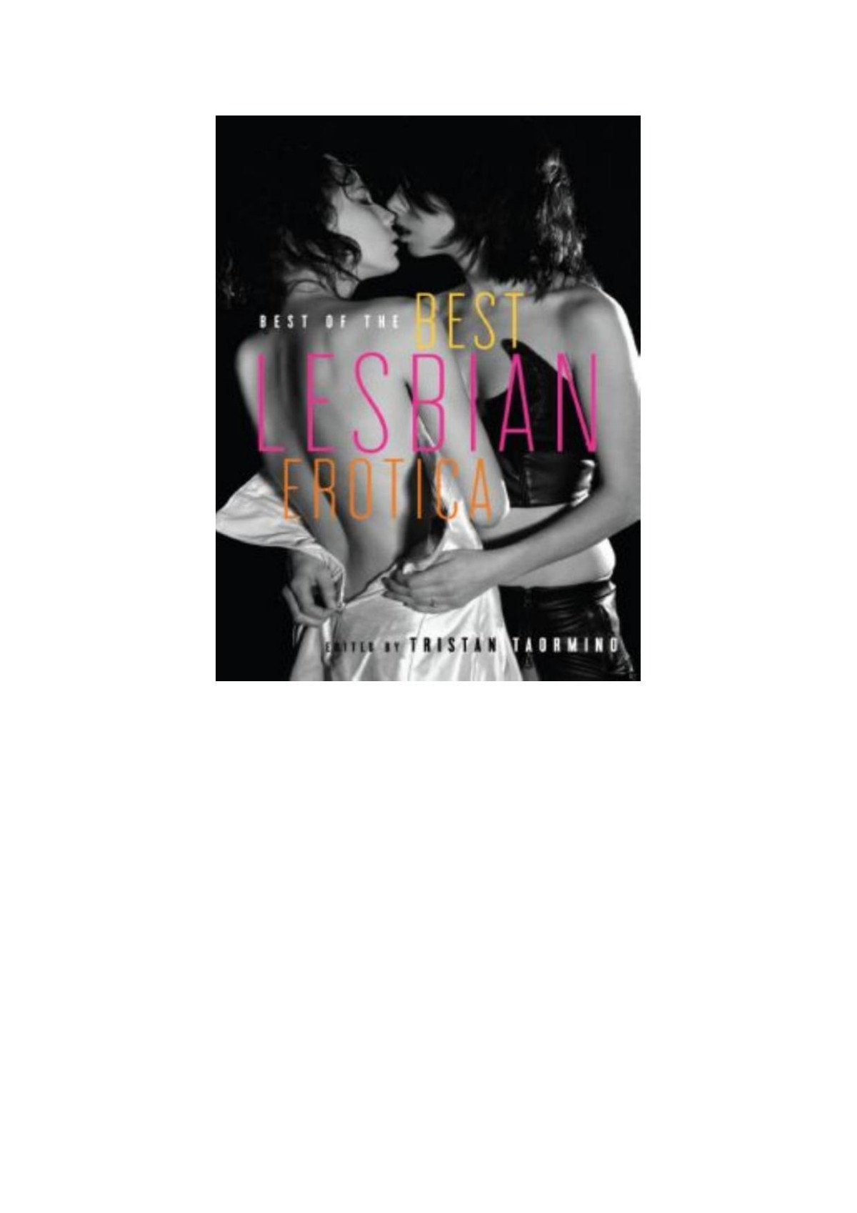 Best Of The Best Lesbian Erotica Tristan Taormino