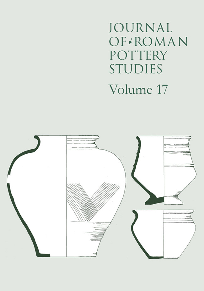Journal Of Roman Pottery Studies Volume 17 Unknown