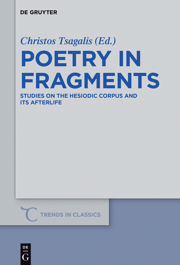 Montanaripoetry In Fragments Christos Tsagalis