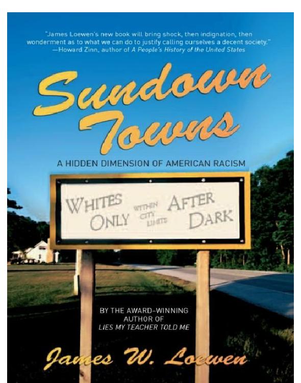 Sundown Towns James W Loewen