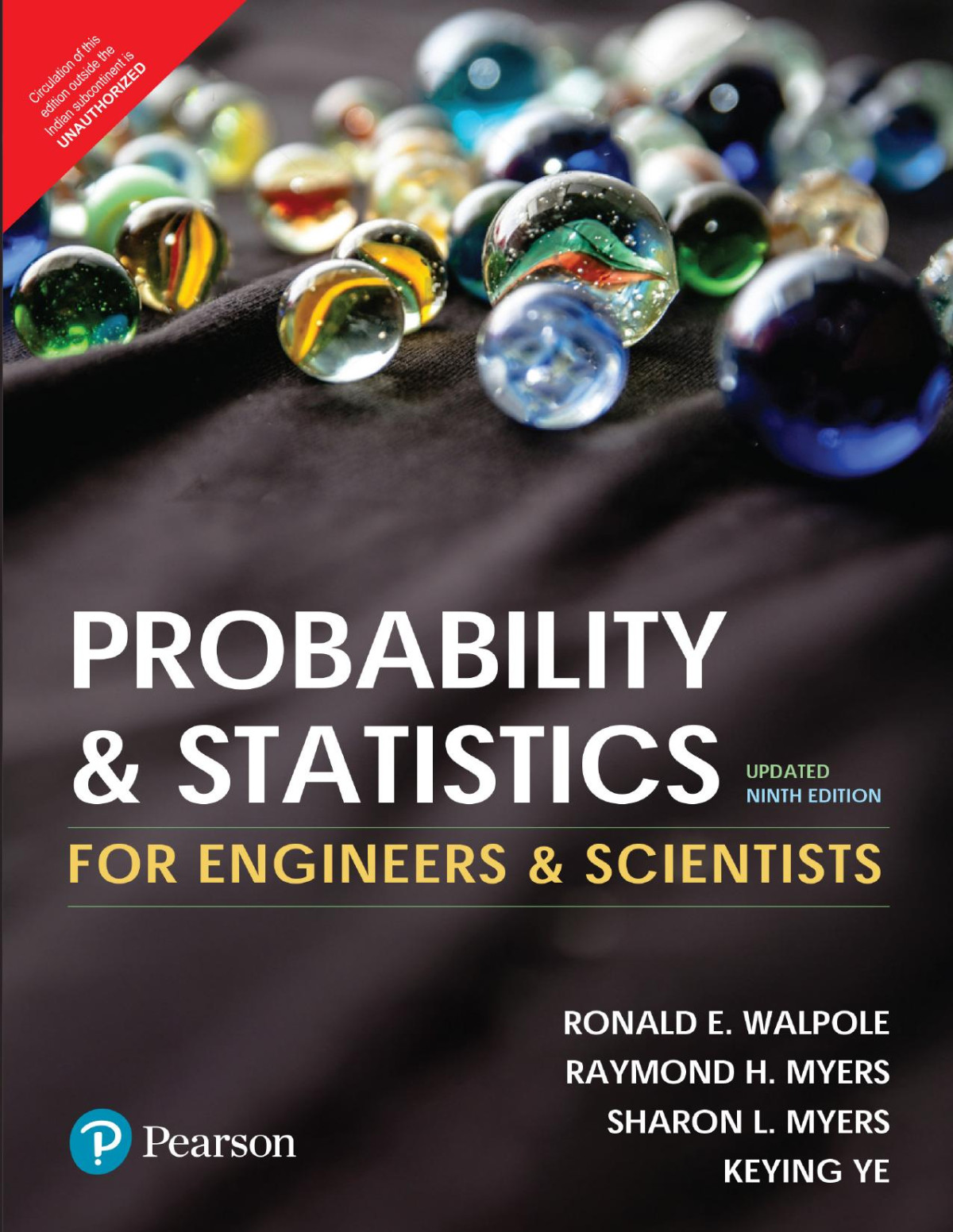 Probability And Statistics For Engineers And Scientists Updated 9th Edition By Pearson 9th Edition Ronald E Walpole