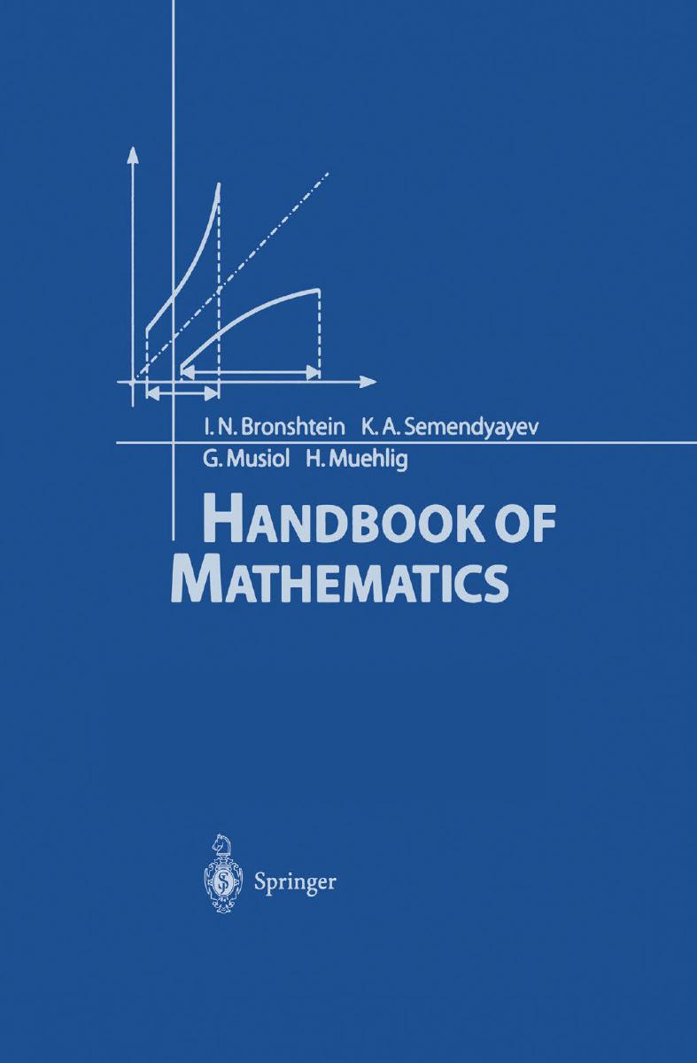 Handbook Of Mathematics 4th Edition I N Bronshtein K A Semendyayev